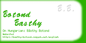 botond basthy business card